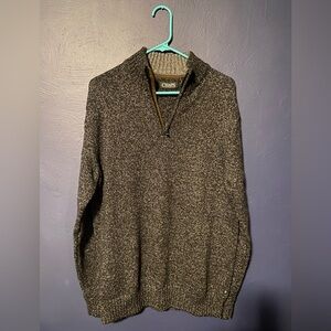 Chaps Quarter Zip Sweater Size M